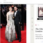 Rose Leslie wearing 6229's LIGHTNING RING,IRREVERENT CHOKER AND BRUSH BANGLE- 2016-04-03 at The Olivier Awards in London- British Vogue