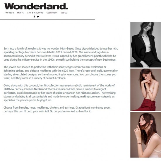 6229 on  Wonderland Magazine