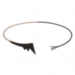 Irriverent choker rose-gunmetal - new