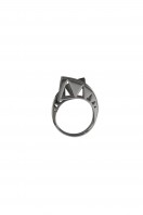 Deco ring - gunmetal