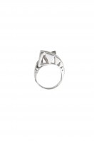 Deco ring - rhodium